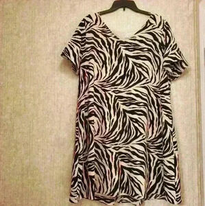 Women's Zebra Print Dress‎ by Cato Size XL #2224